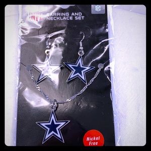 Dallas Cowboys necklace and earring set